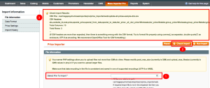 Price Importer: Check Import Data