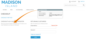 Registration Disabled Message - Checkout Page